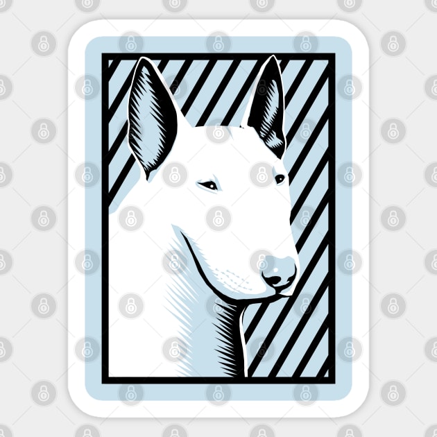 Bull Terrier Pop Sticker by GAz